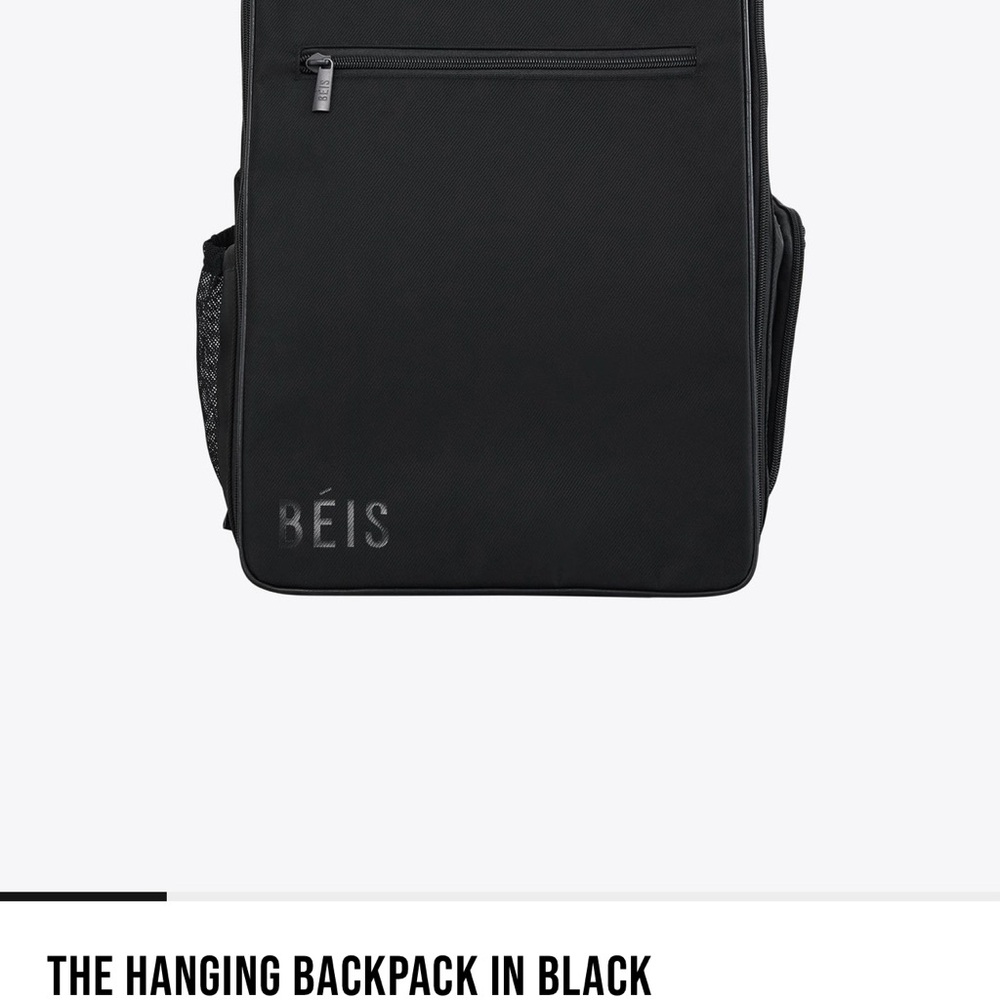 BEIS Black Minimalist Backpack